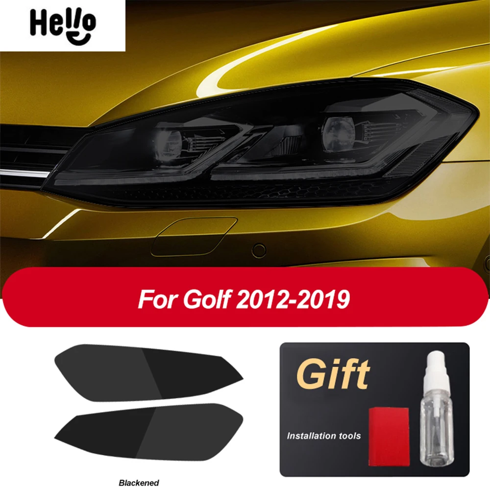 

Аксессуары для Volkswagen VW Golf 7 MK7 2012-2019, тинт для автомобильной фары, Черная защитная пленка, задний свет, прозрачная наклейка из ТПУ