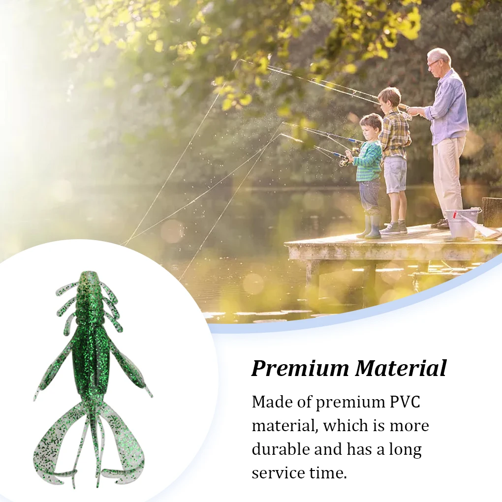 

10 шт. Приманка Креветки мягкие портативные многоразовые двухцветные искусственные полезные Спортивные товары рыбы Крючки для бороды