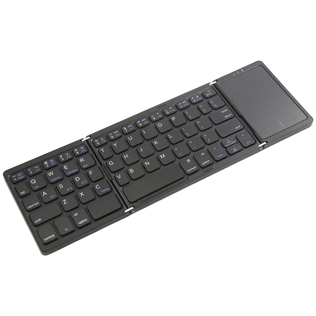 Складная Bluetooth-клавиатура для путешествий трехскладная беспроводная