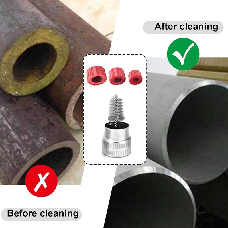 6 шт. очиститель медных труб и 1 набор щеток для чистки клемм аккумулятора удобные
