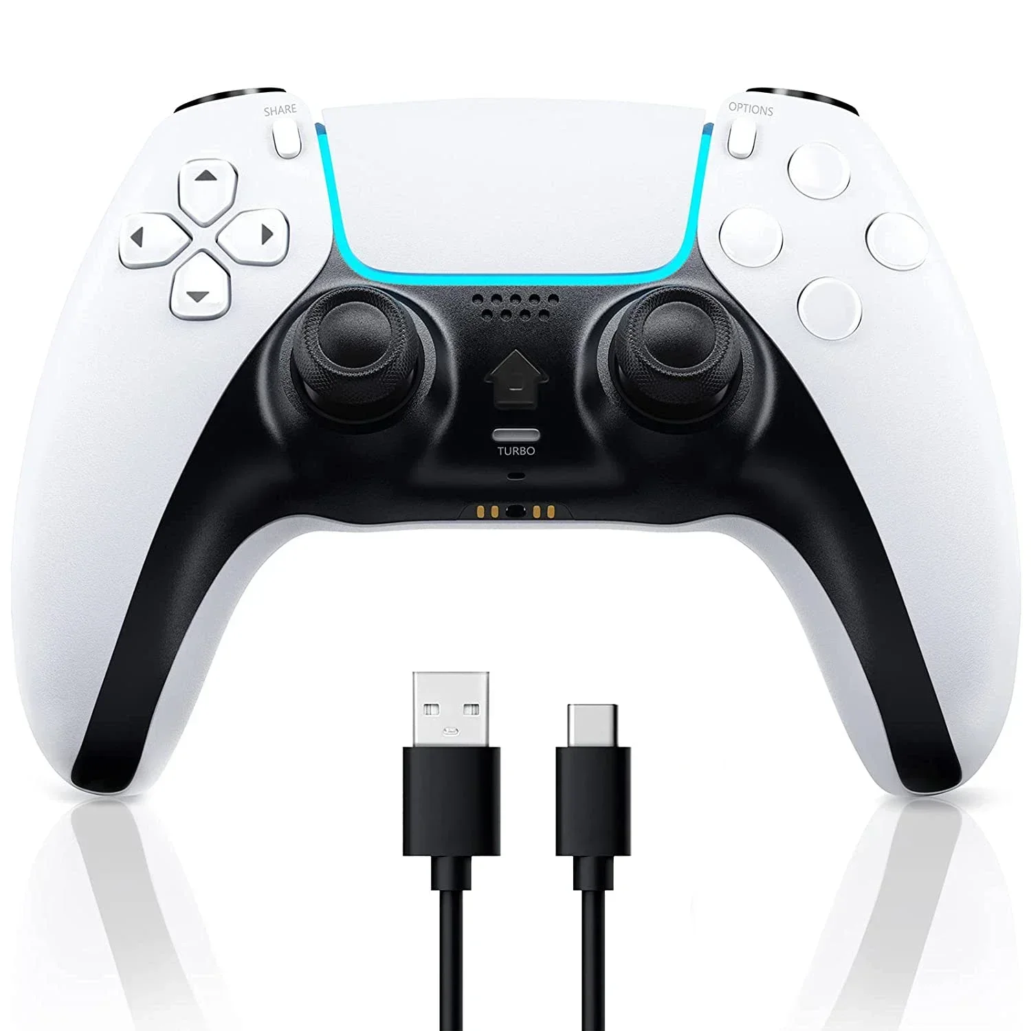 

Геймпад беспроводной совместимый с Bluetooth, контроллер для PS4/Slim/Pro, двойная вибрация, джойстик для ПК