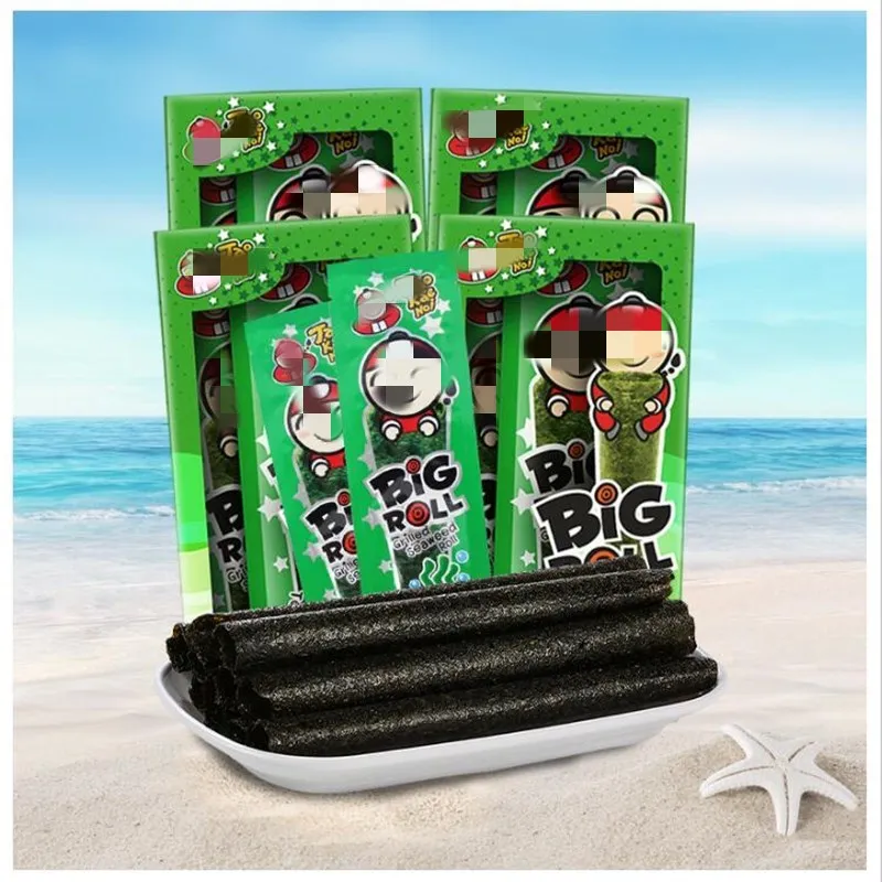 

Thai seaweed crispy seaweed rolls 27g * 4 boxes of instant seaweed snacks