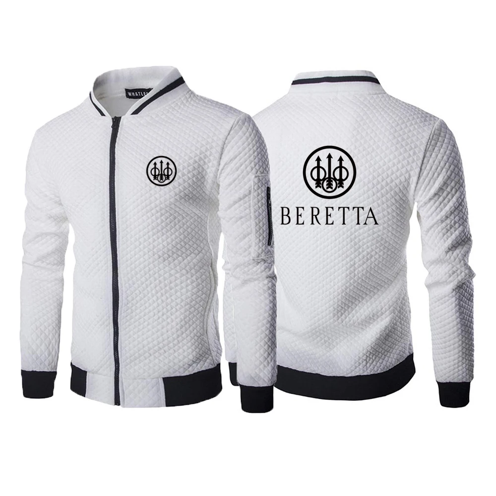 

NEW Beretta Firearms Printed New Mens Jacket Spring Autumn Long Sleeve Fashion Sportswear Casual Zipper Hoody Male Sweatshirts