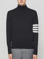 tb thom wool sweater men women available in plus size turtleneck outerwear spring fashion striped 4 bar knitted pullover
