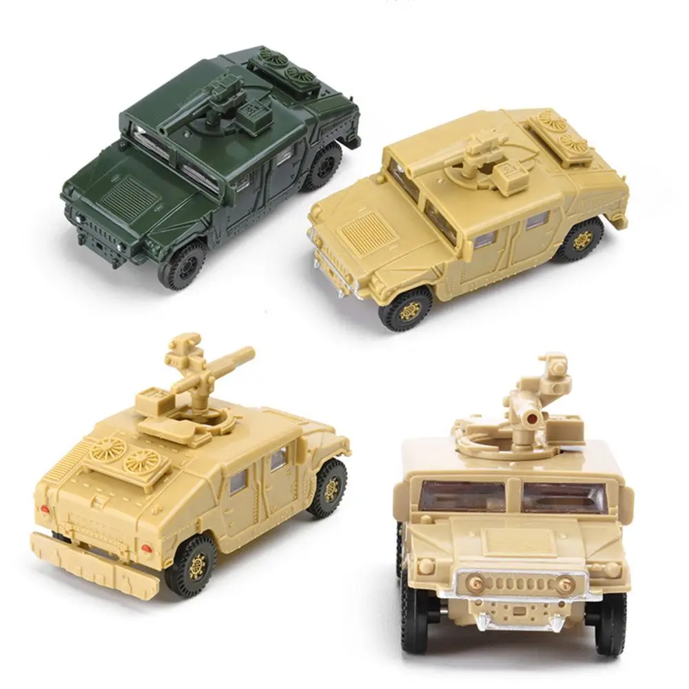 

Набор из 2 деталей для сборки «сделай сам», статический дисплей, модель армейского автомобиля, оружие, строительные комплекты, пластиковые игрушки, модель автомобиля Humvee