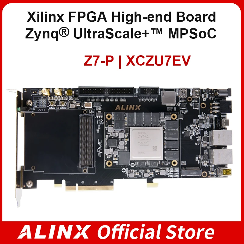 ALINX Z7-P Xilinx Zynq UltraScale+ MPSoC PCIE AI FPGA Макетная плата XCZU7EV ACU7EVB