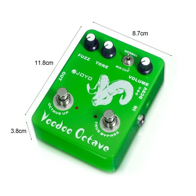 JOYO JF-12 VOODOO OCTAVE Pedal Octave Effect Guitar Effect Pedal Fuzz Mini Pedal Bass Electric Guitar Pedals True Bypass images - 6