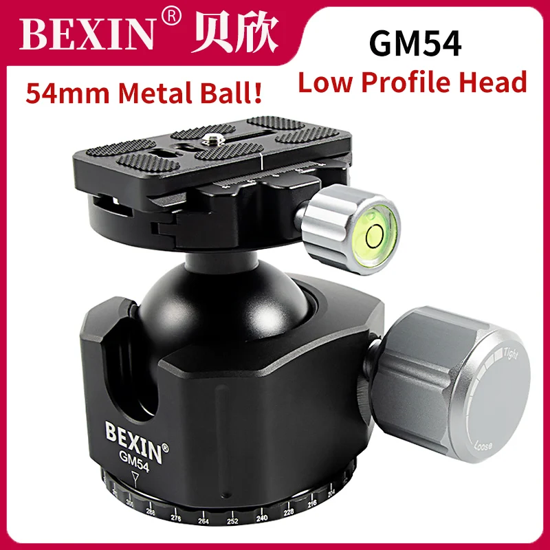 Головка штатива универсальная шаровая полностью Металлическая Низкопрофильная