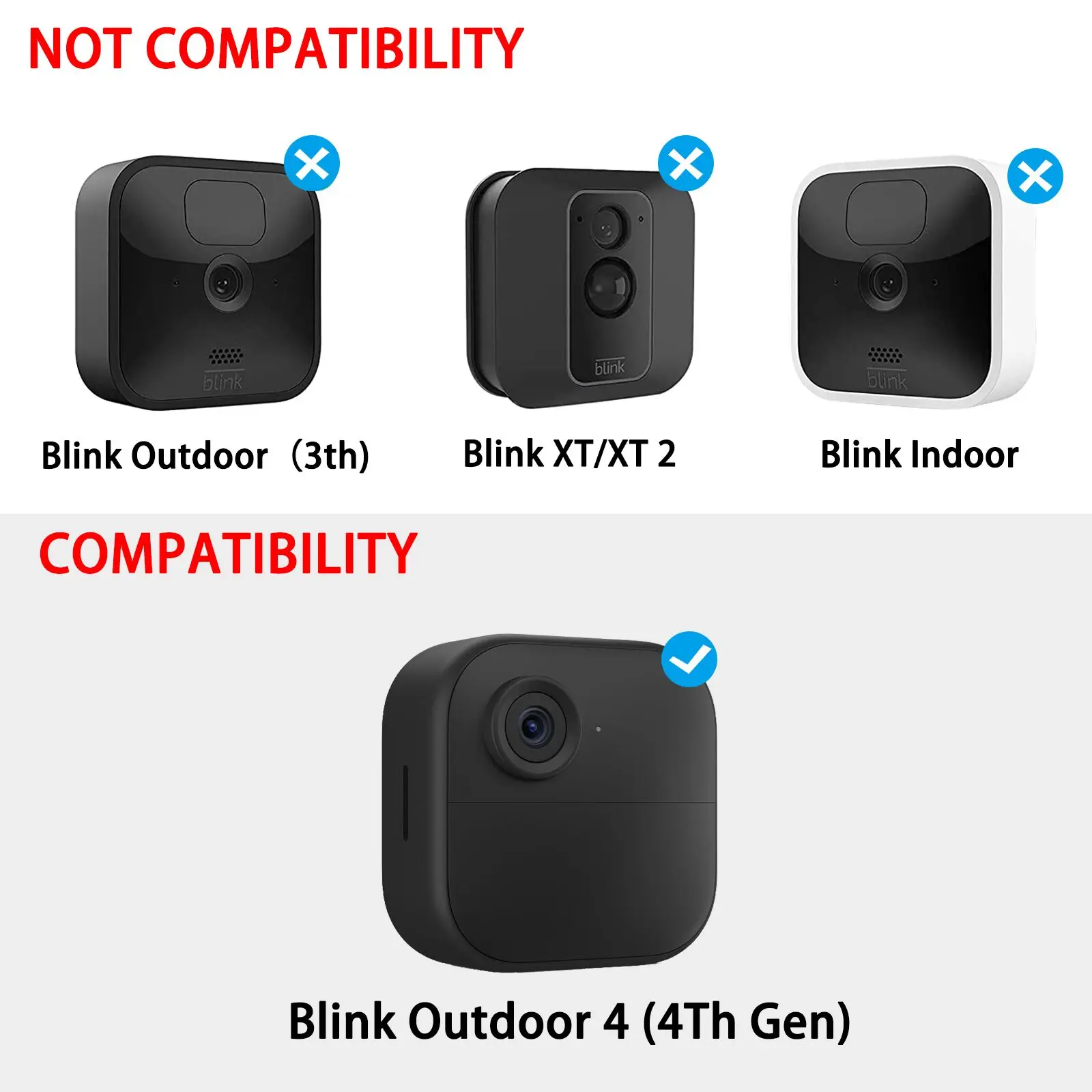 Зарядное устройство с солнечной панелью для Blink New Outdoor 4 (4-го поколения)