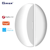 girier door window sensor tuya zigbee wireless connection detector smart mini door sensor works with smart life app tuya gateway