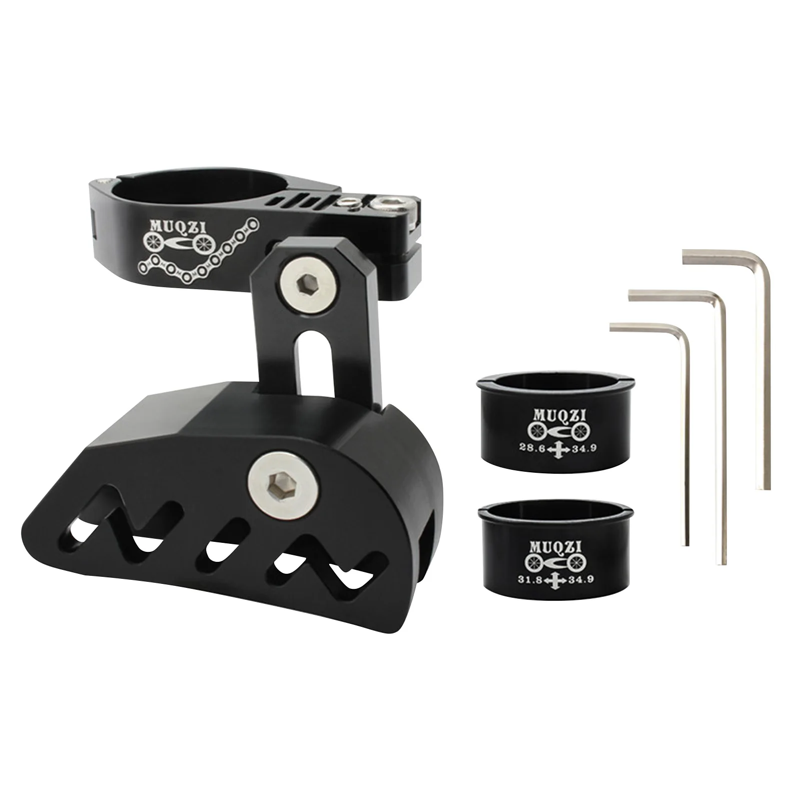 

Bike Accessories CNCProcess Single Disc Chain Guide Aluminum Alloy Bicycle Chain Guide Round Delicate Smooth Double Locking