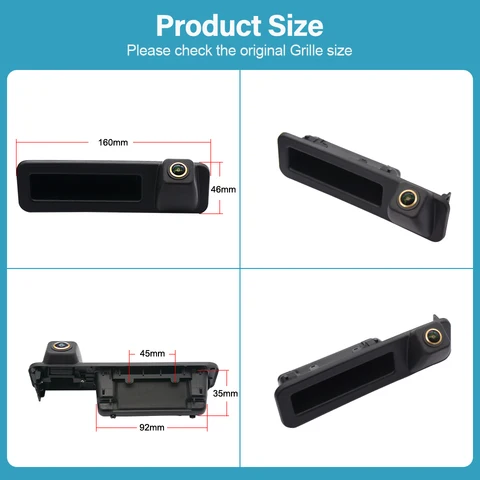 Cámara de Visión Trasera HD HaiSunny para BMW Serie Inversa AHD 1080P X1 F48 49 X2 FX39 X3 G08 X4 X5 X6 F52 F34 G28 G30 2018- 2020