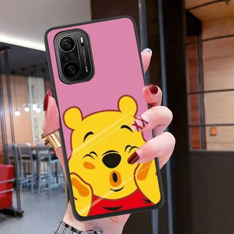 Cute Cartoon Pooh Bear Phone Case Silicone soft for Redmi 9A 8A Note 11 10 9 8 8T Redmi 9 K20 K30 K40 Pro Max