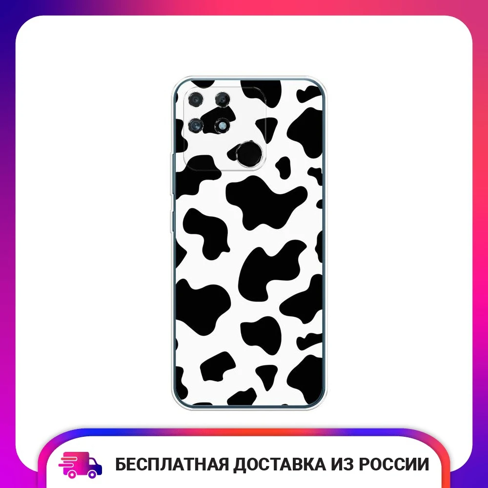 Чехол для Realme Narzo 50A накладка из ТПУ защитный тонкий мягкий кейс телефона
