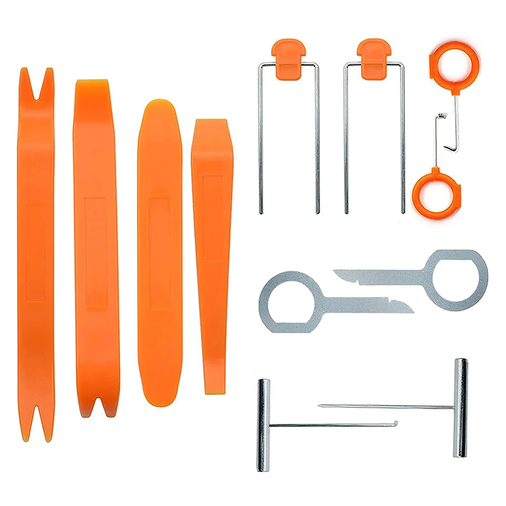 

12 шт./компл. набор инструментов для снятия и ремонта магнитолы