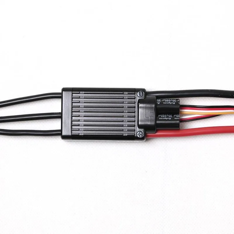 Фото Высоковольтный ESC BEC 120A, 3-режимный контроллер скорости FMS Predator для EDF самолетов с фиксированным крылом, драйвер бесщеточного двигателя с обратным тяговым усилием №4