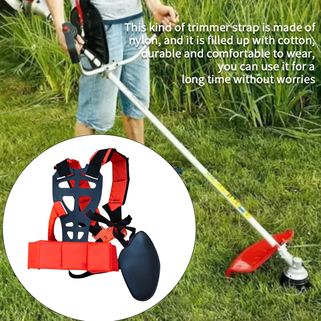 

Lawn Mower Harnesses Trimmer Shoulder Power Pruner Orange Strap Double-Shoulder String Trimmers Accessory Flexible