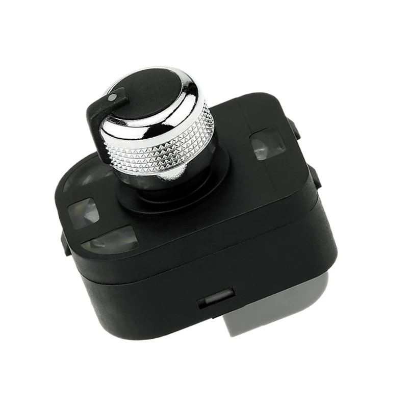 

Chrome Car Mirror Control Knob Electric Switch Adjust Button For Audi A3 A4 S4 S6 B6 B7 A6 Q7 R8 2001-2012 4F0959565 Accessories