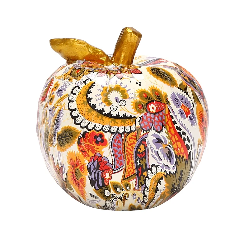 

Resin Fruit Statue Painted Craft Decoration Home Wine Cabinet Gift Decoration Graffiti Colorful Nordic Decoration