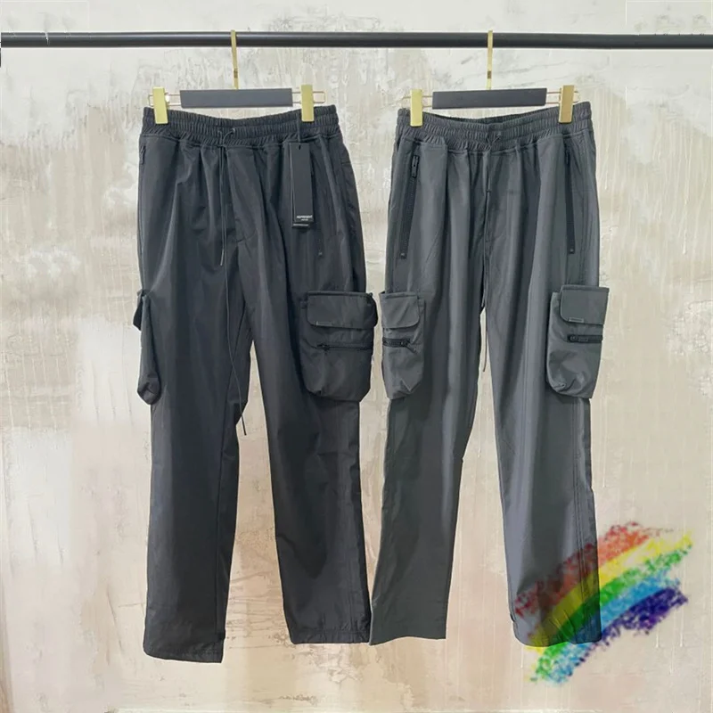 

2021ss Represent Overalls Pants 1:1 High Quality Removable Pocket Pants Vintage Drawstring Trousers Inside Tag
