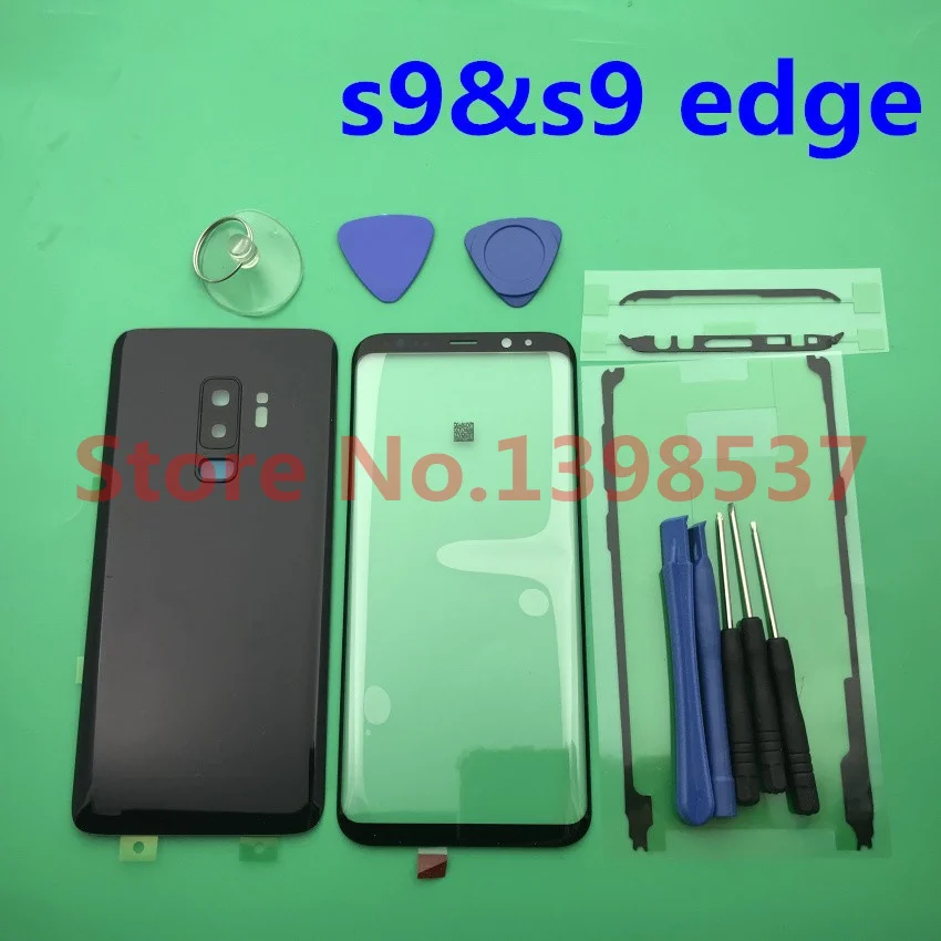 

Original for Samsung Galaxy S9 G960 S9 plus G965 Rear Battery Cover Door Back Housing with ear Camera Glass Front Screen Glass