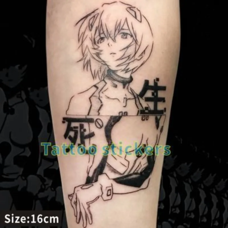 Мультяшный аниме неоновый бытие Евангелион планшетофон Ayanami Рэй Татуировка