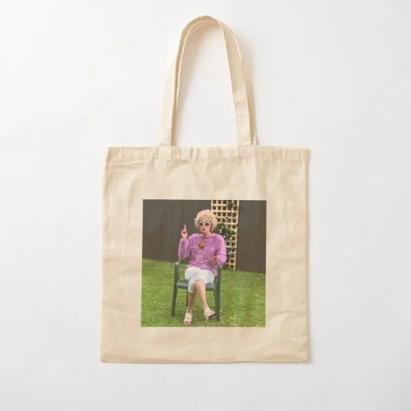 

Kath Kim Cotton Canvas Bag Reusable Handbag Unisex Casual Foldable Ladies Grocery Fabric Printed Shoulder Bag Travel Fashion