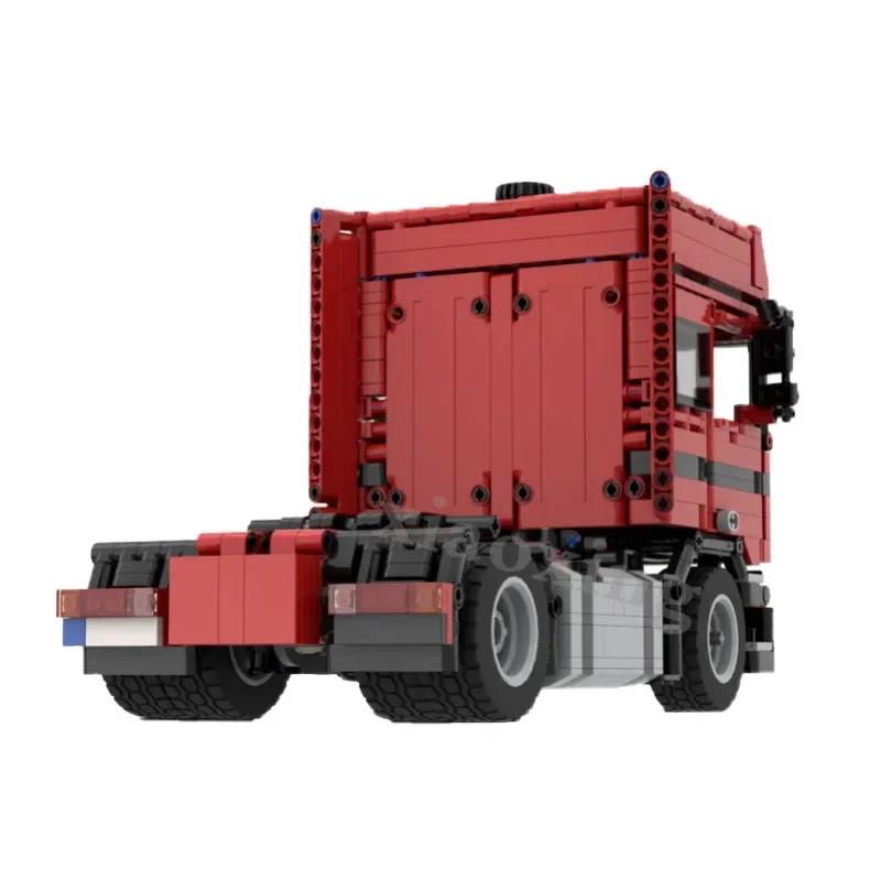 Фото MOC-101103 Классический транспортный грузовик F2000 V10, конструктор из 1330 деталей, развивающая игрушка-пазл для взрослых, подарок №3