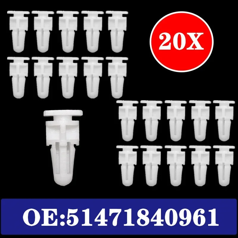 

51471840961 20 шт. для BMW 3 5 7 серии E30 E36 E39 E38 750Li накладка на порог, монтажная накладка, заклепки, фиксатор, крепеж