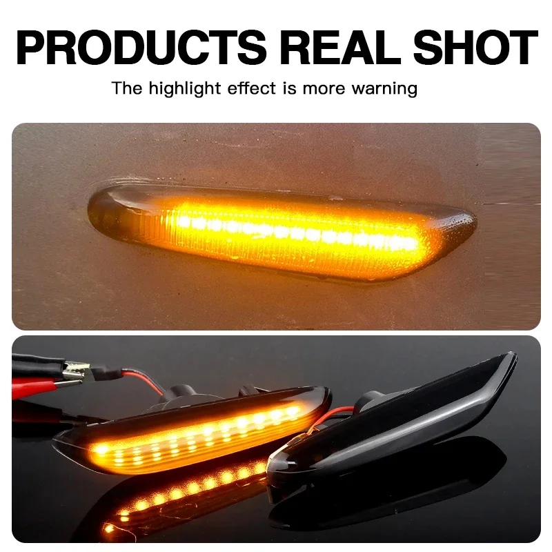 Для BMW 5 серии 2004-2010 черный F10 F11 10-13 светодиодный боковой габаритный указатель