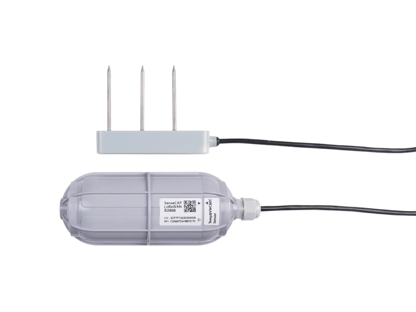 Беспроводная температура почвы seeed SenseCAP датчик VWC и EC-LoRaWAN AS923 -MT20