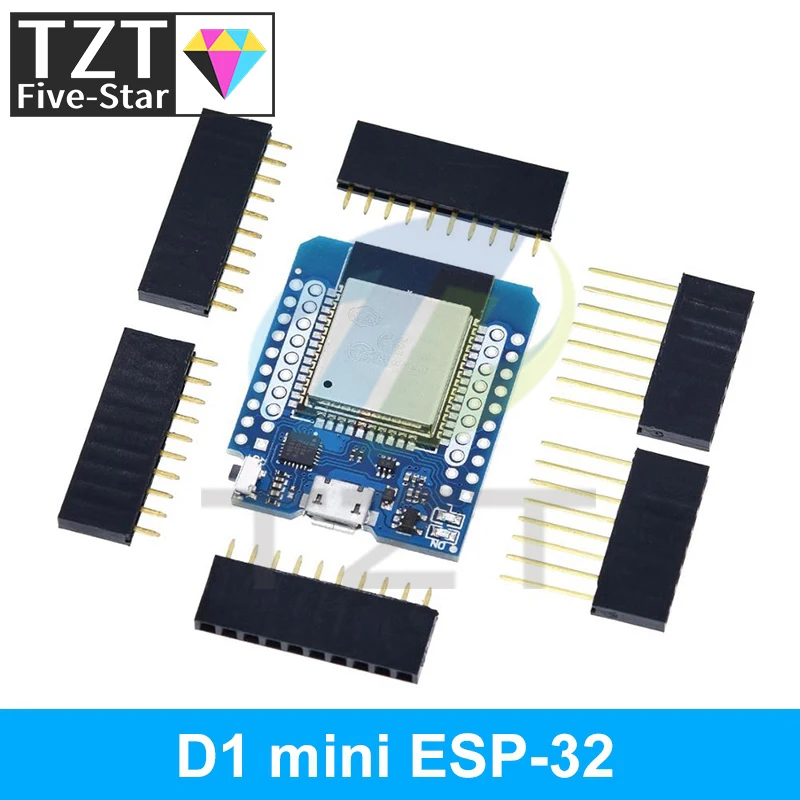 Фото Esp8266 D1 Mini Pro Wi-Fi Nodemcu Data Logger Shield Ds1307 Батарея 0,66 Oled DC Power Buzzer V1.0.0 Двойная база для Wemos Diy Kit №2