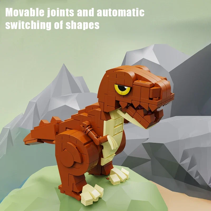 1 шт. Детский конструктор динозавр