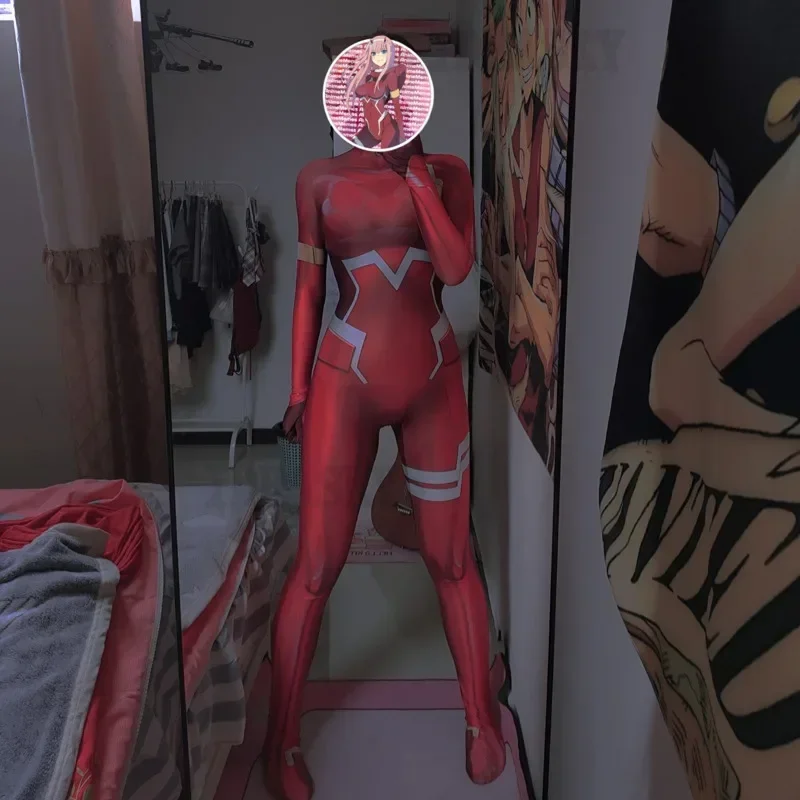 A Darling in the Franxx 02 Zero Two Косплей Костюм для женщин Хэллоуин Рождественский карнавал