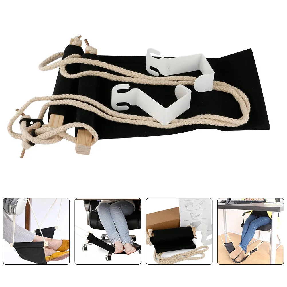 

Foot Hammock Portable Hanging Office Feet Desk Resting Footrest Cushion Collapsible Garment Rack