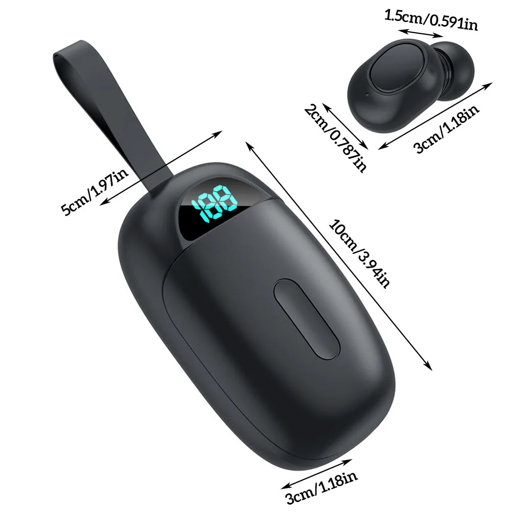 

Беспроводные наушники Mini True Bluetooth V5.0 с микрофоном, спортивные наушники, гарнитура, водонепроницаемые наушники с шумоподавлением