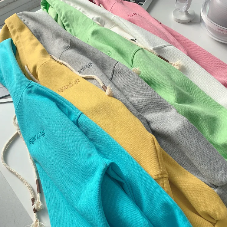 

bright colors long-sleeve simple solid hoodies Women oversized sweatshirt Fashion loose casual Streetwear women clothing 2021