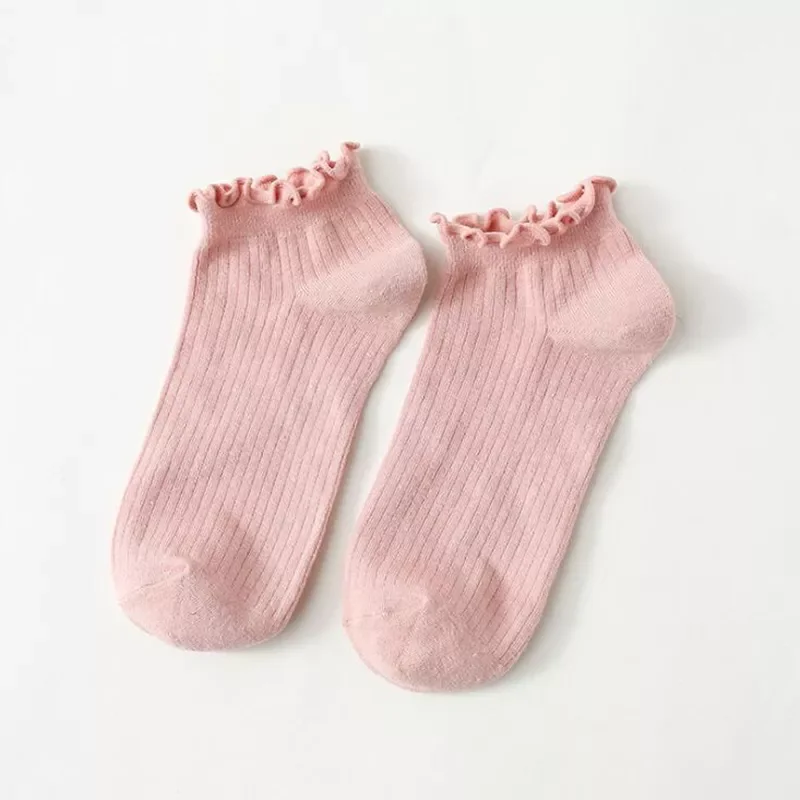 Lace Ruffles Soft Cotton Women Socks Top Quality Spring Summer Cute Socks Sweet Princess Girl Cozy Lovely Frilled Socks