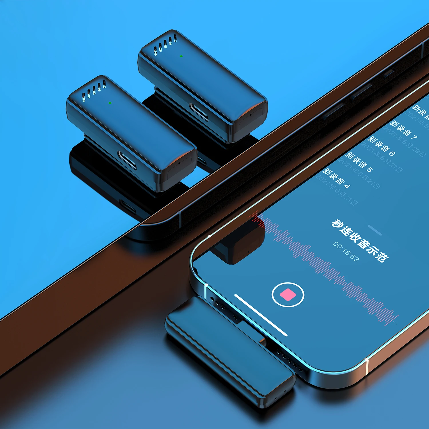 JYYXF S10 Wireless Lavalier Microphone System Audio Video Voice Recording Mic For iPhone Android Mobile Phone Laptop PC Live