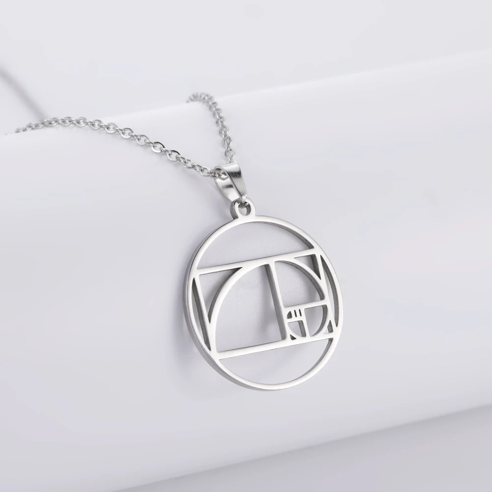 Простое ювелирное изделие из нержавеющей стали ажурная линия квадратное женское