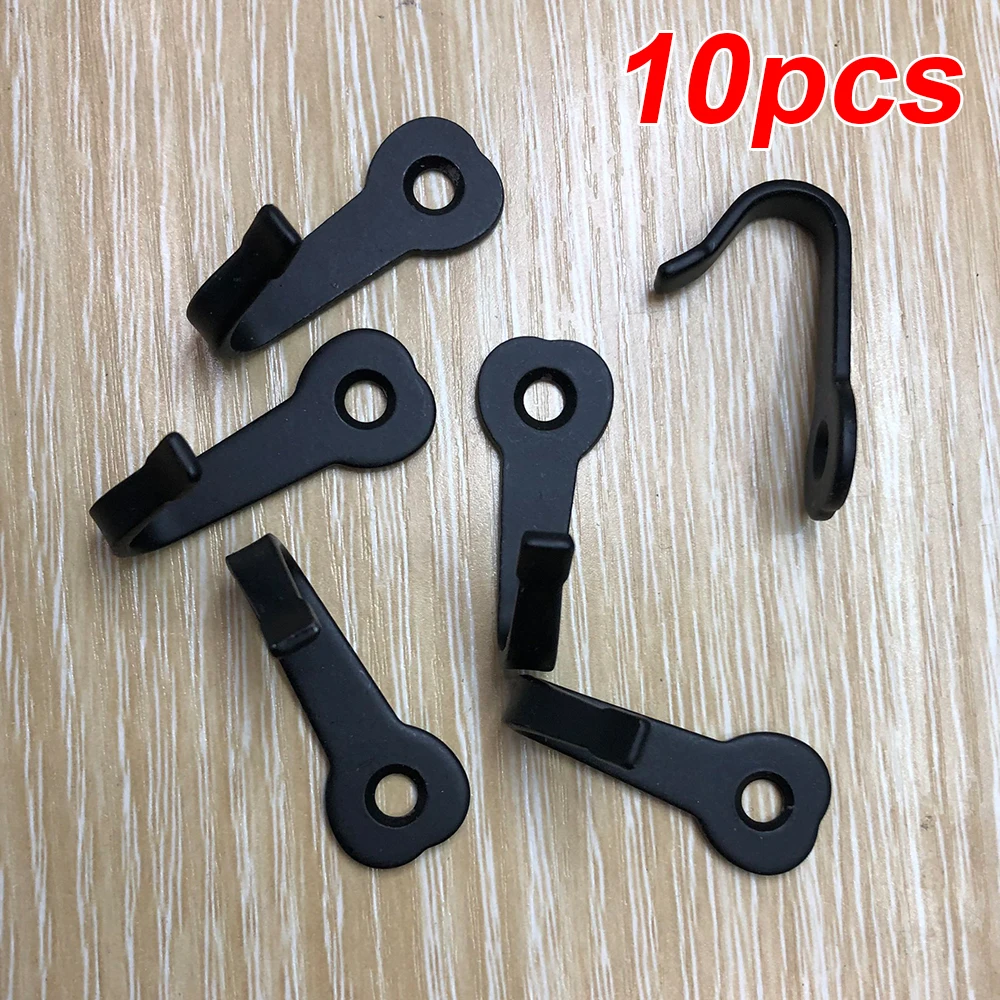 

40x22mm Black Iron Wall Mounted Bathroom Hook Hanger Robe Coat Storage Organizer