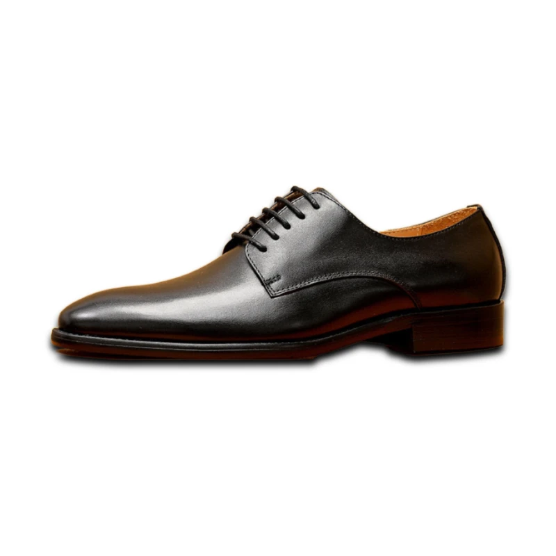 

Eioupi New Arrival Classic Real Full Grain Leather Cowhide Lining Men's Business Black Dress Shoes