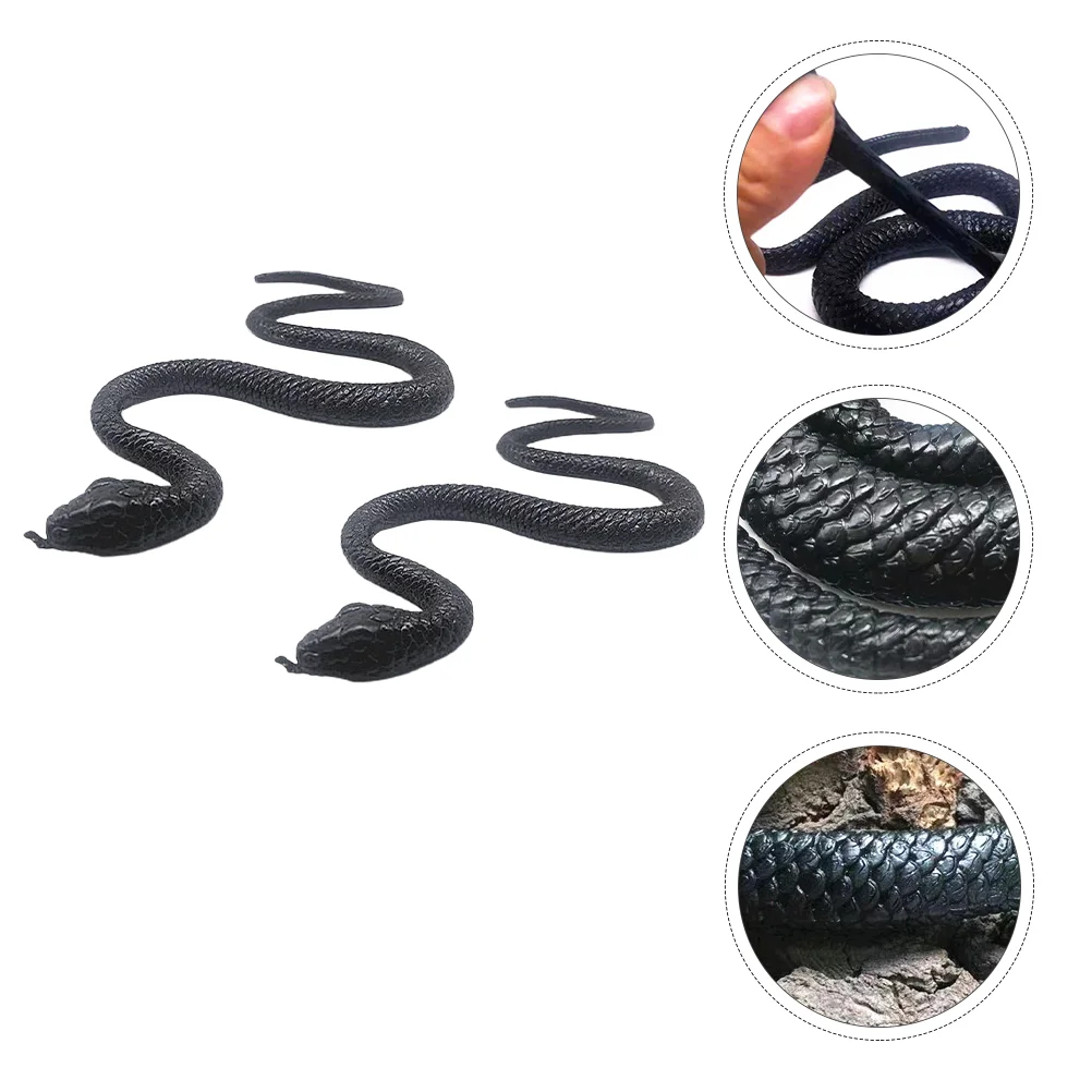 

Snake Realistic Fake Rubber Snakes Prank Halloweentoys Garden Rattlesnakescary Real Inflatablemodel Models High Decorations