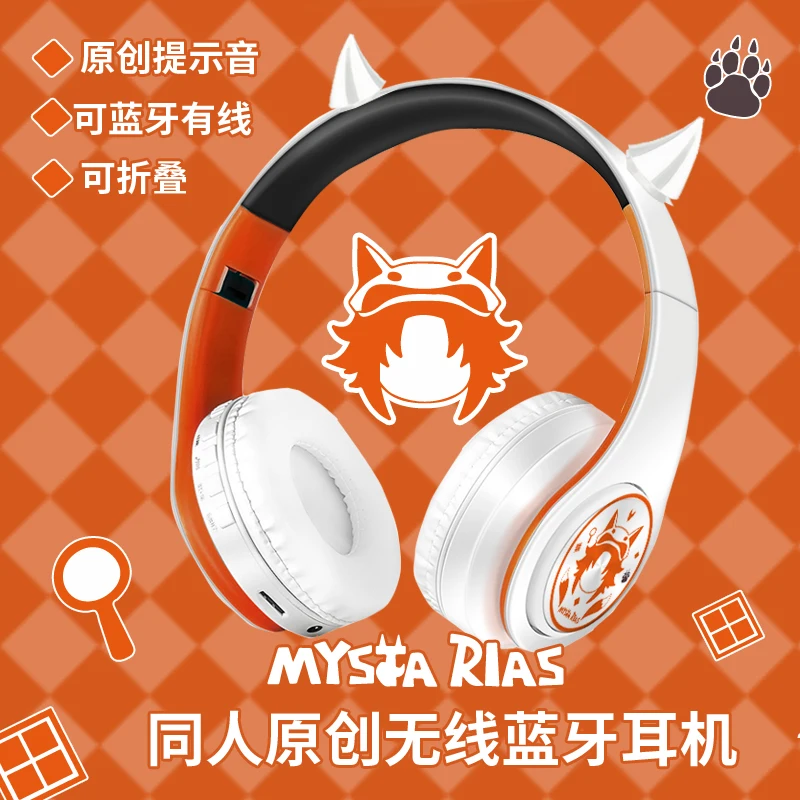 Luxiem-auriculares inalámbricos con Bluetooth para estudiantes, audífonos de Anime con pliegue portátil, a la moda, para regalo de Navidad