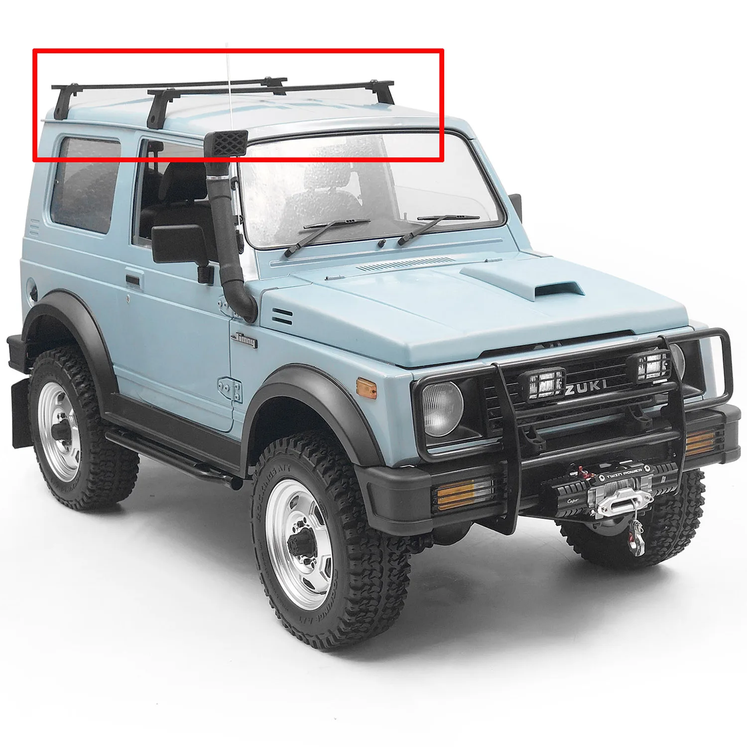 

CChand Roof Rack Rail for Capo Jimny Electric Off-Road Vehicles Samurai 1/6 RC Car Upgraded Parts TH20878-SMT7