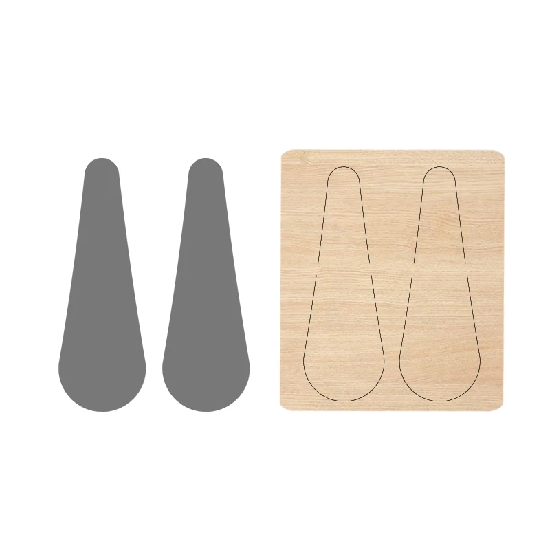 

CY-48 The wooden mold of earrings is suitable for most machines