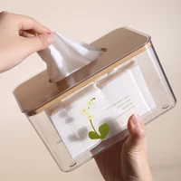 tissue box dispenser cartoon bear transparent nordic style living room household tissue paper napkin storage box