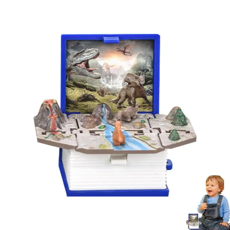 S Book Cute Dinosaurs Folding World Keychains Birthday Goody Bag Filler Purse
