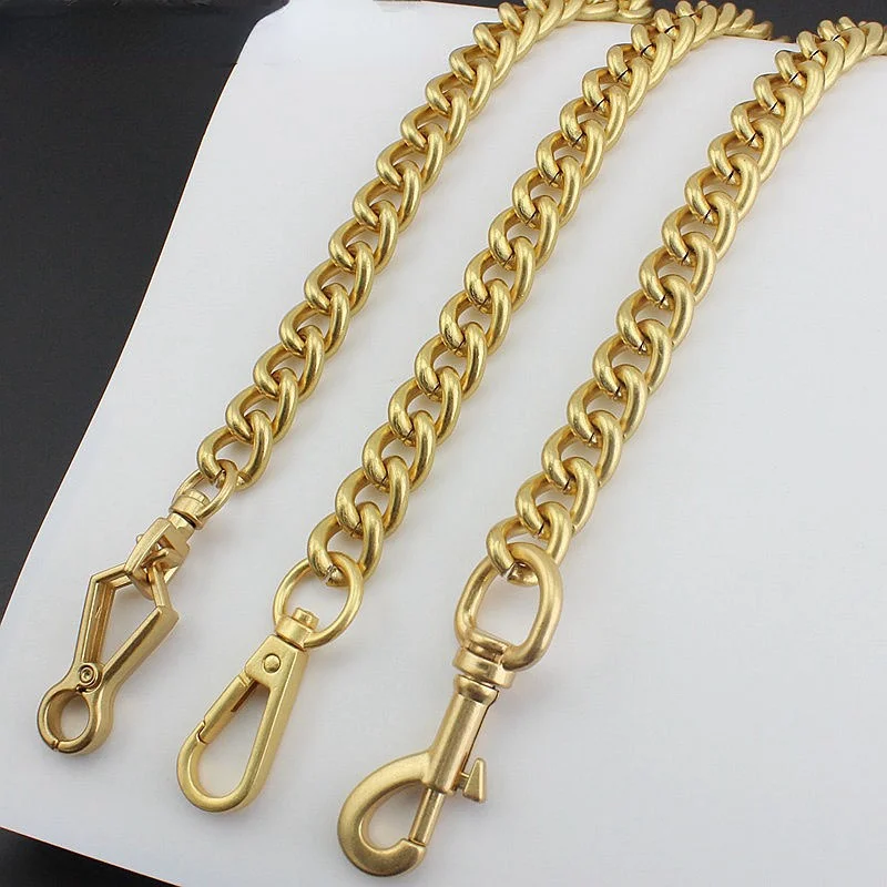 11mm 13mm Aluminum Chain Light Weight  Bags Strap Accessory Factory Quality  Metal Thick Chain Strap for Brand Strap Accessories