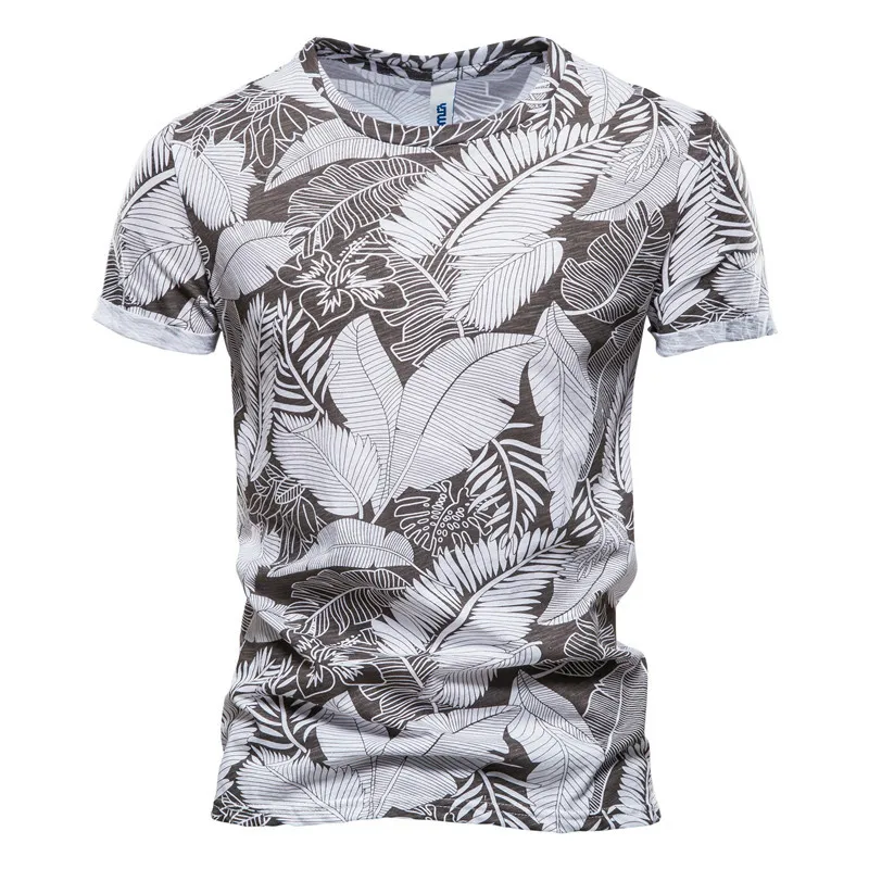 

Men's T-shirt Hawaiian style round neck shirt Casual wear 3D printed fashion short sleeve large size top mens t shirts